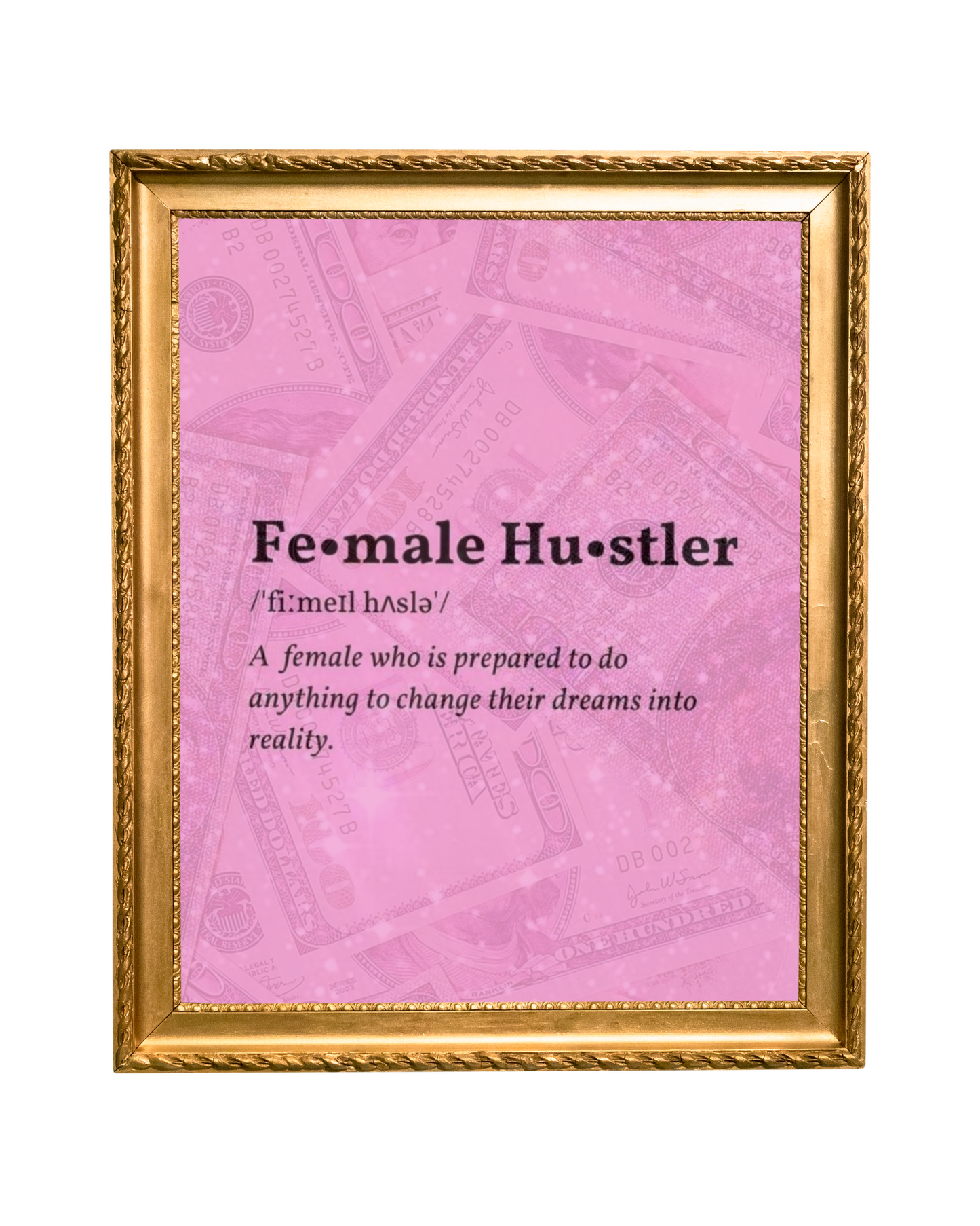 Female Hustler Matte Vertical Poster