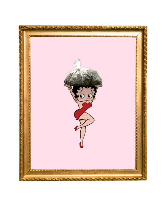 Betty Boop Greens Matte Vertical Poster