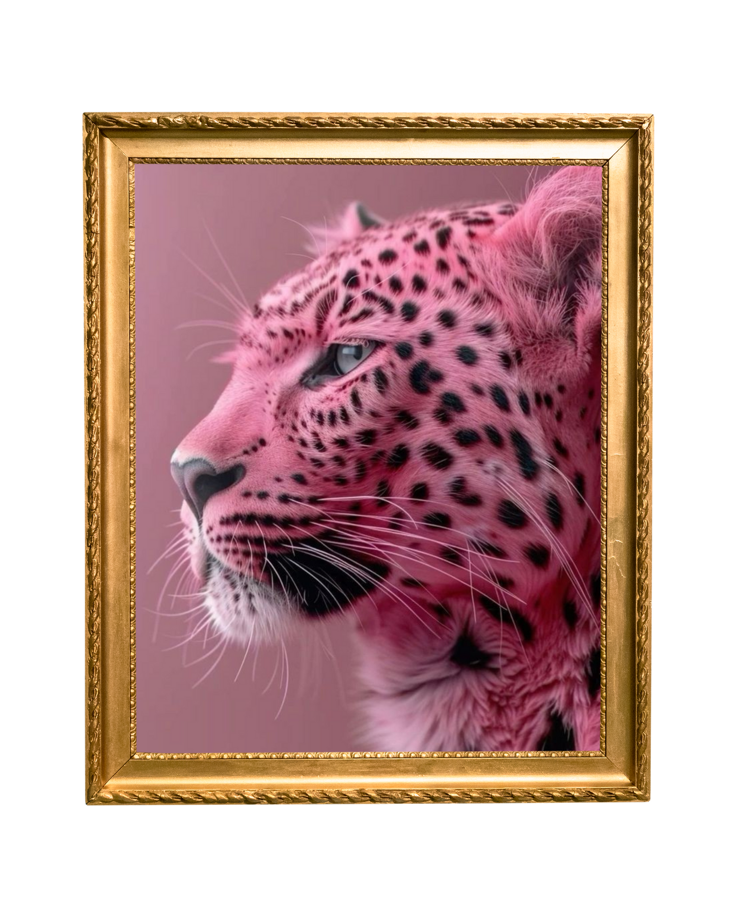 Strawberry Cheetah Matte Vertical Poster